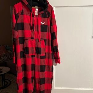 Pink Victoria secret onesie outfit or pajama !
